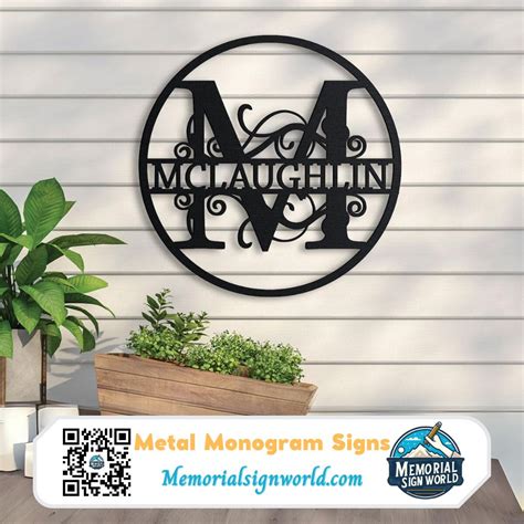 metal monogram house signs|metal monogram letters for outside.